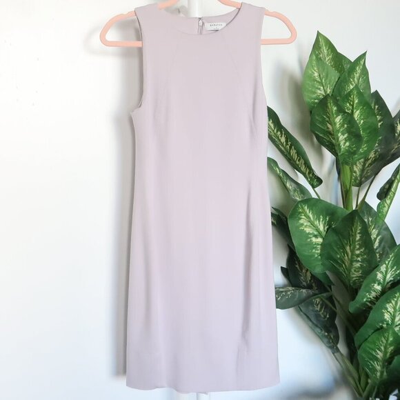 Aritzia Babaton Miguel Pale Lavender Ponte Knee-length Slim Mini Sheath Dress 4 - Picture 2 of 7
